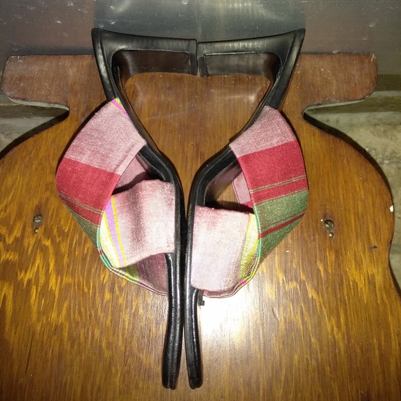 ETRO Multi Colored Satin Authentic Shoe Size 38/8 - Picture 5 of 8